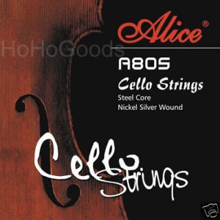 Nickel wound Cello String set Alice Strings A D G C