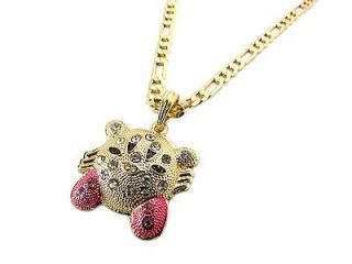   MARIO KIRBY PENDANT & 5mm/24 FIGARO CHAIN HIP HOP NECKLACE   MSP292