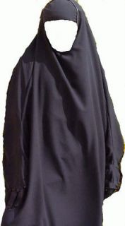   Jilbab Crepe Overhead Malhafa Abaya Niqab Burqa Islam Muslim Hijab