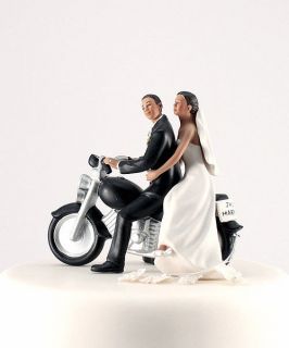 Motorcycle Get Away Cake Topper Centerpiece Ethnic Versions