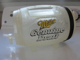 Miller Genuine Draft plastic barrel cooler, beer dispenser, MGD