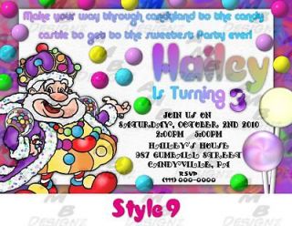 CandyLand Birthday invitations & Party Supplies