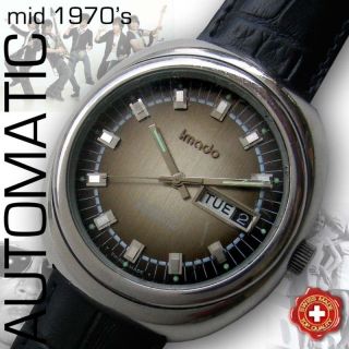 IMADO AUTOMATIC WATCH, MOVEMENT AS CAL. 2086, MID 1970S, SWISS MADE 