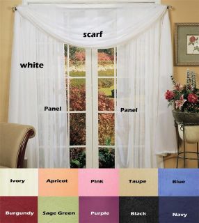 crushed voile in Curtains, Drapes & Valances