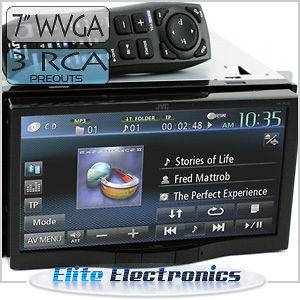 JVC KW AV70 7 LCD MONITOR CAR DVD CD USB iPOD iPHONE APP SCREEN MEDIA 