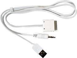 IPOD TO 3.5mm JACK & USB CONNECTION CABLE CAR HOME