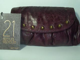 Matt & Nat Stardust Vance Eggplant Crossbody Handbag (Purple) Retail $ 