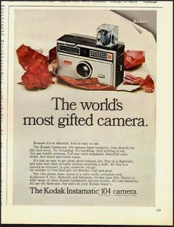 1967 Vintage Ad for The KODAK INstamatic 104 Camera (031612)