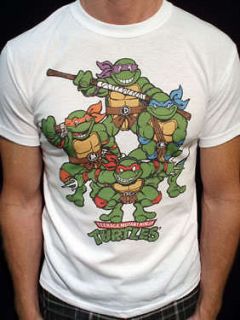 Teenage Mutant Ninja Turtles t shirt vtg style tmnt short/long mens 