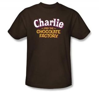   Warner Bros. Charlie And The Chocolate Factory Logo Adult Shirt S 3XL