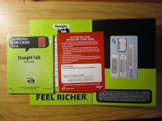 straight talk sim card in Phone Cards & SIM Cards