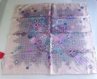  LACROIX  NWT Authentic SILK SUN MEDALLION PALE PINK SCARF 26 in Sq