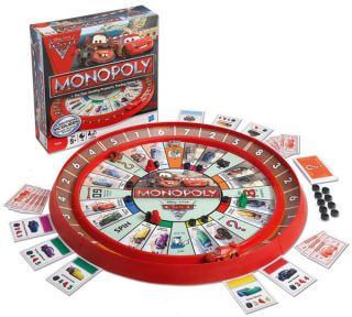 Monopoly Cars 2 Board Game McQueen Racetrack Game Traditional Disney 