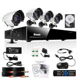   DVR Outdoor IR CCTV Home Security Surveillance Camera System 500GB HD
