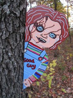 Chucky Childs Play Good Guy Doll Tree Barn Peeker Halloween Yard Art 