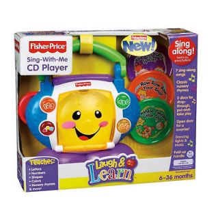 FISHER PRICE LAUGH & LEARN SING WITH ME CD PLAYER *NEW*