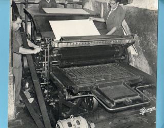   Portugal TYPOGRAPHY OFFICE Printing Press / Print Machine Graphic