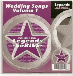 Wedding Songs Legends Karaoke CDG #130 17 Songs NEW