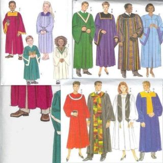 Butterick Unisex Church / Choir Robe Sewing Pattern
