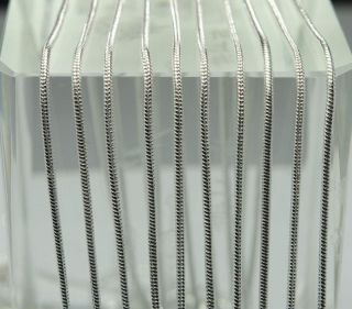 Wholesale 10pcs silver serpentine snake chains necklace 1.2mm