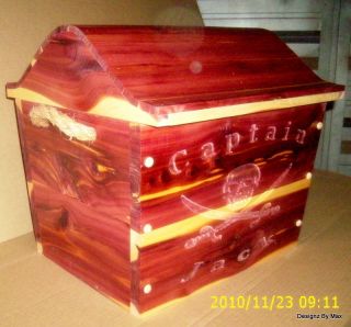SOLID CEDAR PIRATES CHEST, TREASURE CHEST, TOY CHEST