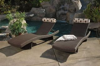 Outdoor LOUNGE CHAISES, Chairs, Loungers, 2pk set