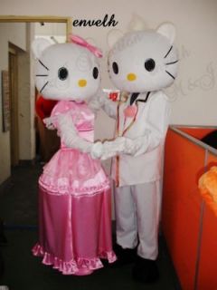 HELLO KITTY AND Daniel Star CAT CARTOON MASCOT COSTUMES