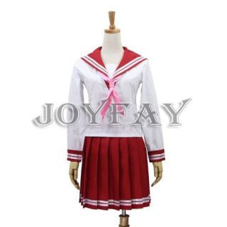   Star Izumi Konata Winter Red Uniform Cosplay Costume Halloween Cloth