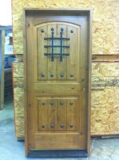 Exterior Knotty Alder Rustic Front Entry Door 36 X 80 Rustic Wood 