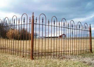 Tall Wrought Iron Fence   Great Easy Install Fencing