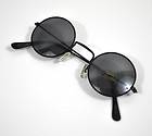   Black Lens 90s Glasses/Sunglasses BNWT/NEW Hippy/Lennon/Ozzy Osbourne