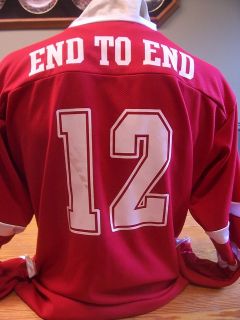 12 End to End Budweiser Beer Hockey Jersey L