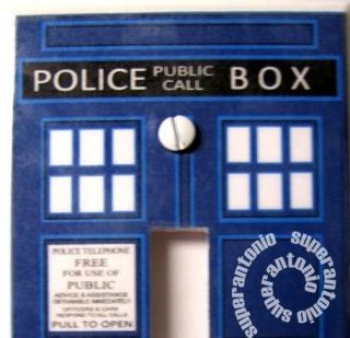 the doctor who tardis light switch cover