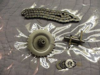 1980 honda express moped nc50 drive gear sprocket and chain assembly 