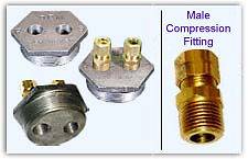 Heating Oil Tank Compression Fittings 2 X 3/8 X 3/8