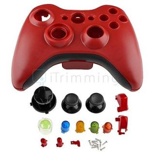 Newly listed Red Cover Shell Case Kit For Xbox 360 Wireless Controller