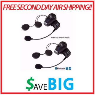 Sena SMH10 B Dual Pack Bluetooth Helmet Headset w/ Free 2nd Day Air 