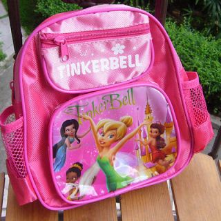 New Fairy TINKERBELL & Friends DARK PINK GIRLS TODDLER SCHOOLBAG SMALL 