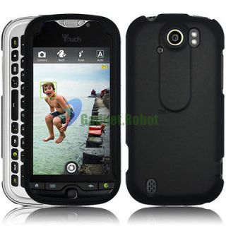 BLACK RUBBERIZED RUBBER HARD CASE COVER for. T MOBILE HTC MYTOUCH 4G 