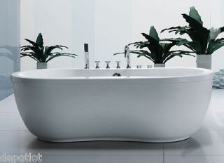 71x36 Free Standing Whirlpool Bath tub ~ 8 Water Jets / Aquatica   No 