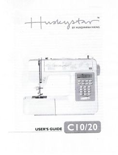 Husqvarna Viking Huskystar C10 C20 Owners Users Operators Guide Manual