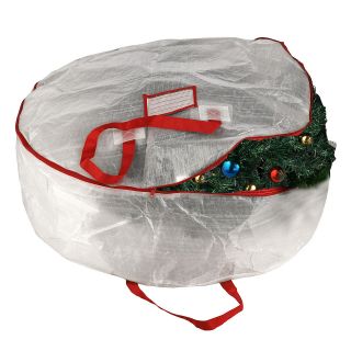   Stor Deluxe White Christmas Wreath Bag Holiday Storage For 30 Wreaths