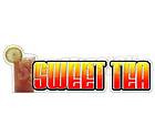 SWEET TEA Concession Decal iced ice sign cart trailer stand sticker 