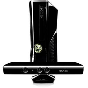 Microsoft Xbox 360 S (model 1439}  with Kinect 4 GB Matte Black 