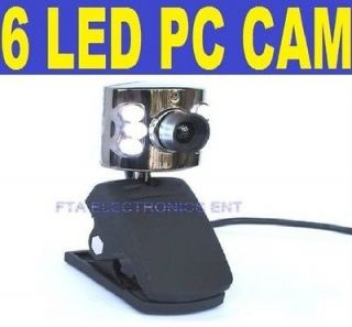   Night Vision Webcam Web Cam Camera PC Laptop with MIC & Light Control
