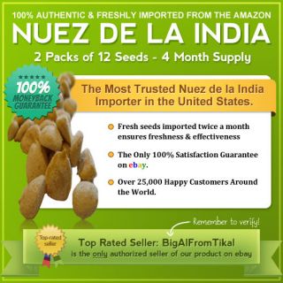 NUEZ DE LA INDIA 100% Authentic Money Back Guaranty (2) 12 pack