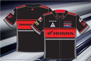 HONDA Racing JH Design Pit Crew Shirt GM NASCAR Style NWT   BLACK 