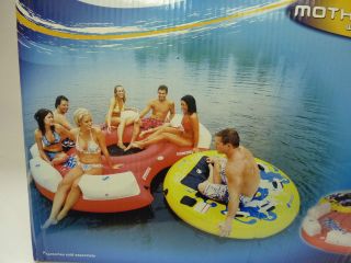 Sevylor Inflatable 108 Inch Mothership Island with Clutch Towable