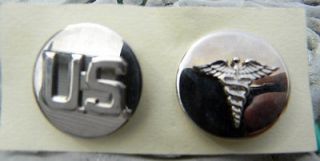 Army military Medical Corps set enlisted collar rank military 