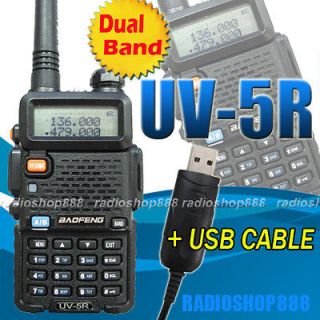   5R BAOFENG Dual Feq UHF/VHF Radio + free USB Prog Cable + software CD